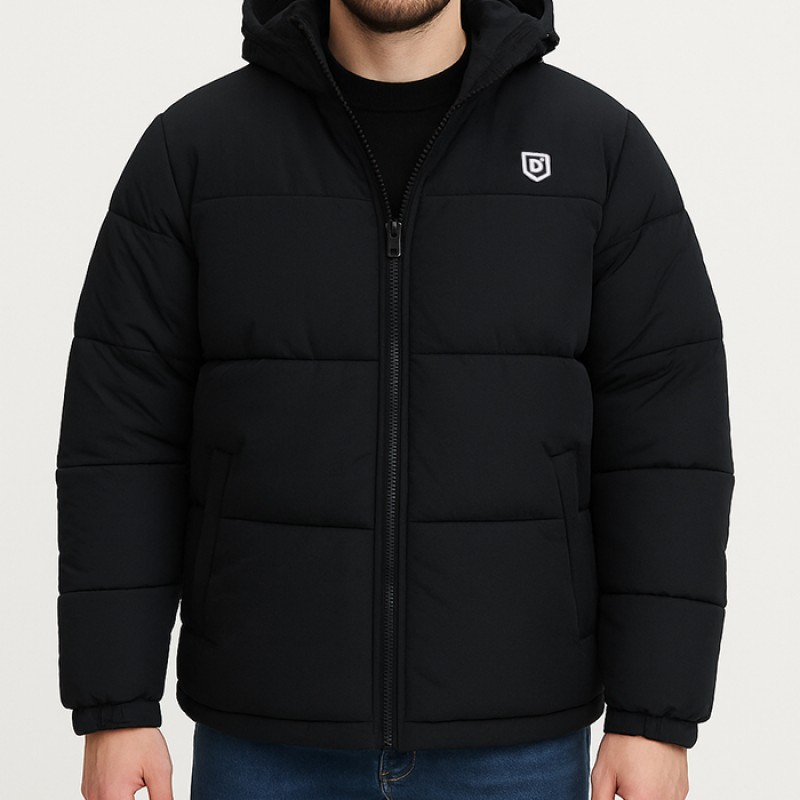 DENIMIND  PUFFER  JACKET 01  BLACK