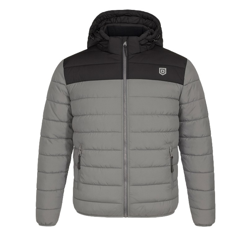 DENIMIND  SLIM PUFFER  JACKET 903 GREY - BLK