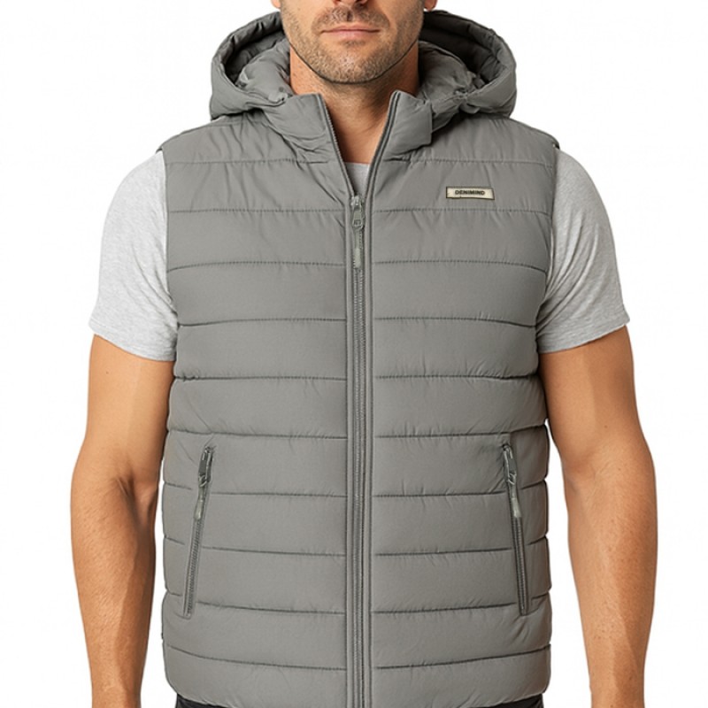DENIMIND  VEST JKT  925 GREY