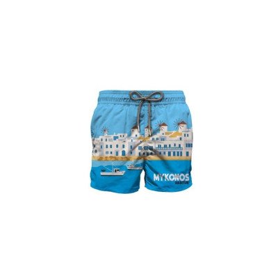 MC2 SAINT BARTH GUSTAVIA PLACED PRINT-SWIMSHORT-MYKONOS SUMMER 31