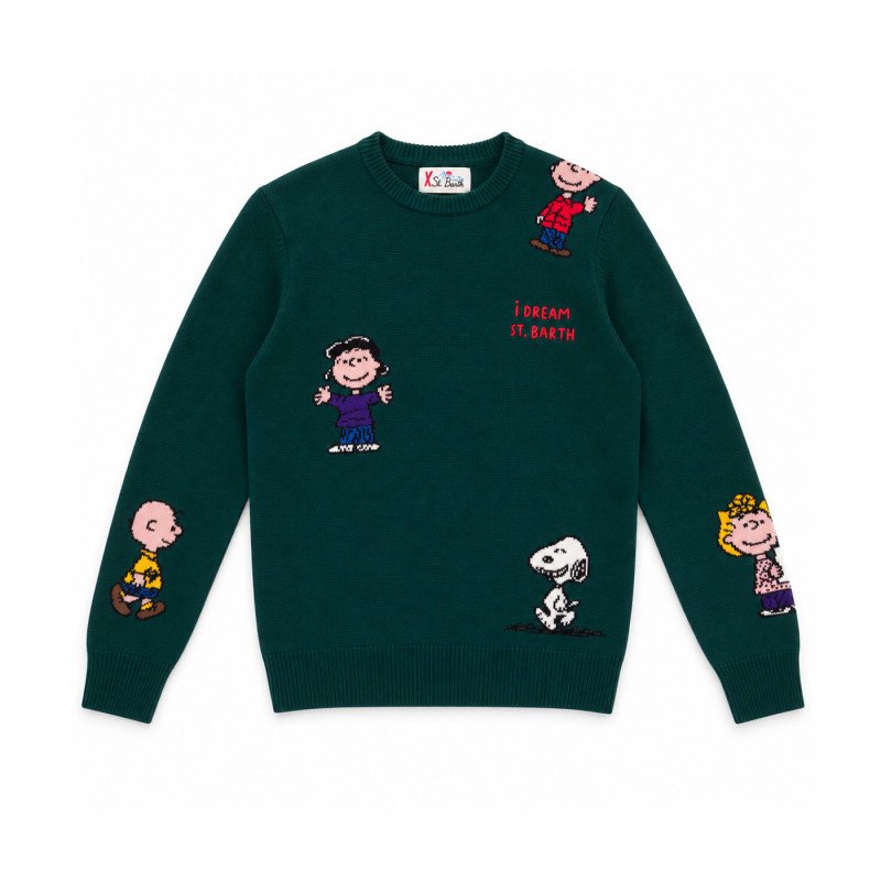 MC2 SAINT BARTH HERON-ROUND-NECK SWEATER-PEANUTS DREAM 51 EMB
