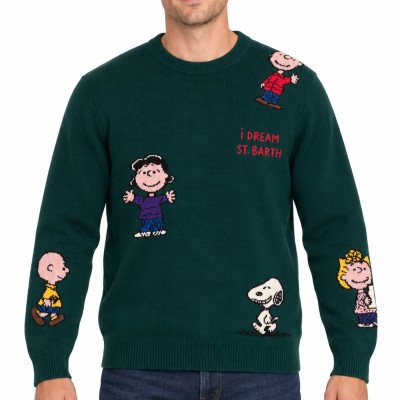 MC2 SAINT BARTH HERON-ROUND-NECK SWEATER-PEANUTS DREAM 51 EMB