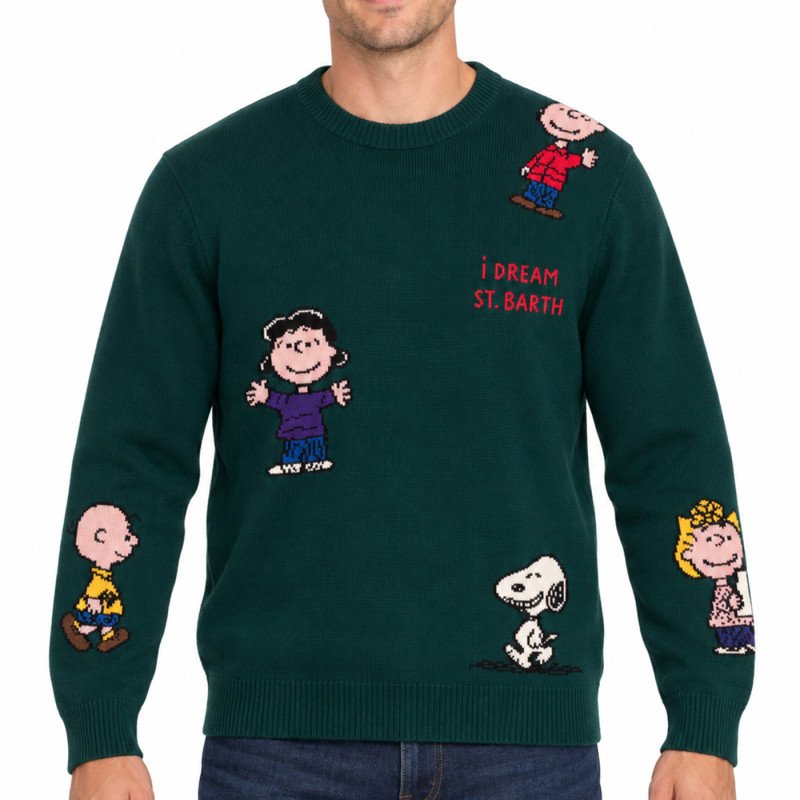 MC2 SAINT BARTH HERON-ROUND-NECK SWEATER-PEANUTS DREAM 51 EMB