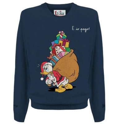 MC2 SAINT BARTH HERON-ROUND-NECK SWEATER-DONALD CHRISTMAS PAGO 61 EMB
