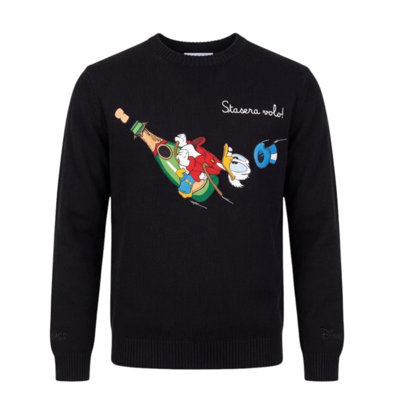 MC2 SAINT BARTH HERON LIGHT-CREW NECK LIGHT SWEATER-SCROOGE VOL