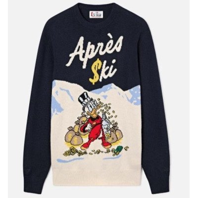 MC2 SAINT BARTH HERON C-CREWNECK SWEATER-SCROOGE APRES MONEY 61