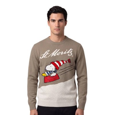 MC2 SAINT BARTH HERON C-CREWNECK SWEATER-PEANUTS ST MORITZ BOB