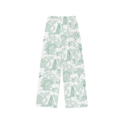 MC2 SAINT BARTH INEZ-WOMAN PANT PULLUP-COTTON JUNGLE OCEANIA 01