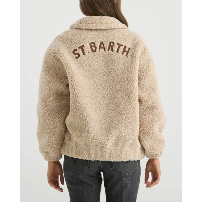MC2 SAINT BARTH JEANNE TEDDY-WOMAN JACKET-SB PATCH 10 MC2 SAINT BARTH JEANNE TEDDY-WOMAN JACKET-SB PATCH 10