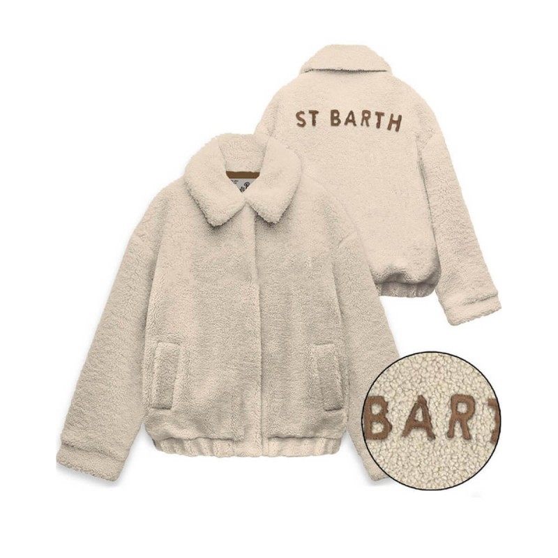 MC2 SAINT BARTH JEANNE TEDDY-WOMAN JACKET-SB PATCH 10