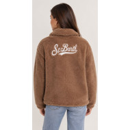 MC2 SAINT BARTH JEANNE TEDDY-WOMAN JACKET-19 CAMEL SB PATCH