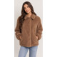 MC2 SAINT BARTH JEANNE TEDDY-WOMAN JACKET-19 CAMEL SB PATCH