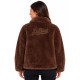 MC2 SAINT BARTH JEANNE TEDDY-WOMAN JACKET-18 BROWN SB PATCH
