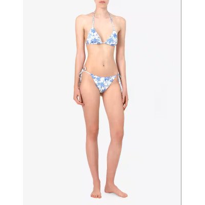 MC2 SAINT BARTH LEAH-FULL ADJUSTABLE TRIANGLE BIKINI TOP WITH REMOVABLE PADDING-JUNGLE OCEANIA 17M