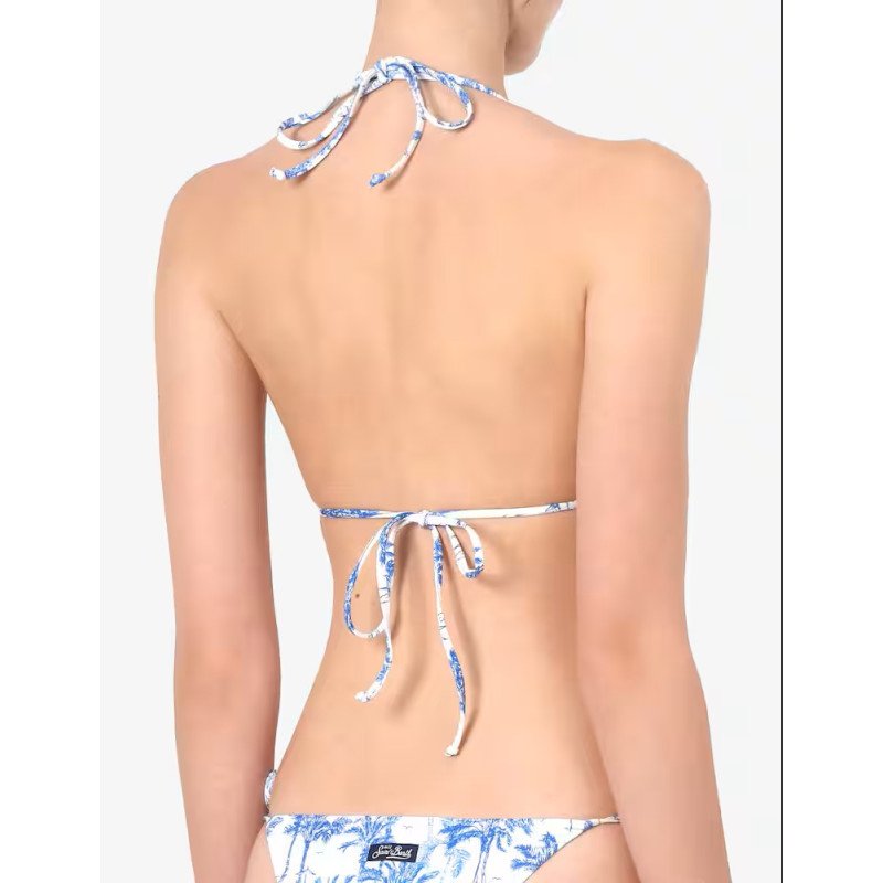 MC2 SAINT BARTH LEAH-FULL ADJUSTABLE TRIANGLE BIKINI TOP WITH REMOVABLE PADDING-JUNGLE OCEANIA 17M