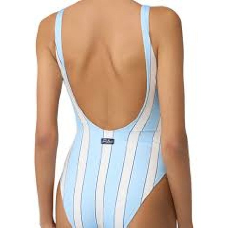 MC2 SAINT BARTH LORA-CLASSIC ONEPIECE SWIMSUIT-SB BEACH STRIPES