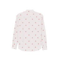 MC2 SAINT BARTH MEREDITH-LONG SLEEVE SHIRT-SEERSUCKER STRIPES V CHERRY 11 EMB