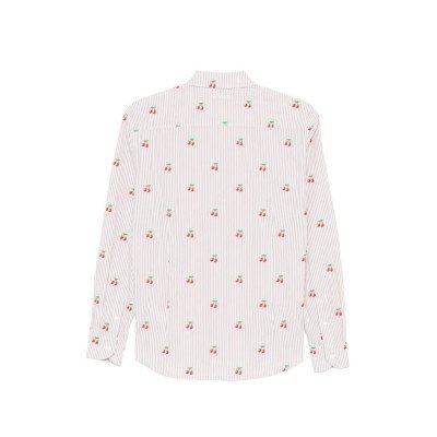 MC2 SAINT BARTH MEREDITH-LONG SLEEVE SHIRT-SEERSUCKER STRIPES V CHERRY 11 EMB