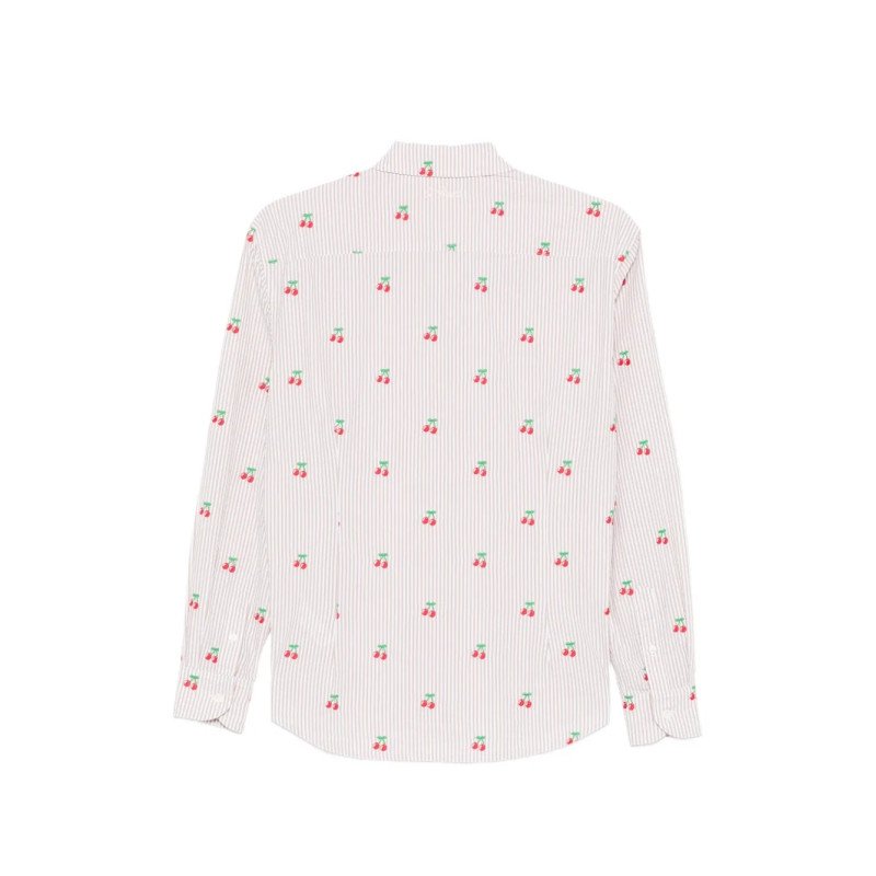 MC2 SAINT BARTH MEREDITH-LONG SLEEVE SHIRT-SEERSUCKER STRIPES V CHERRY 11 EMB