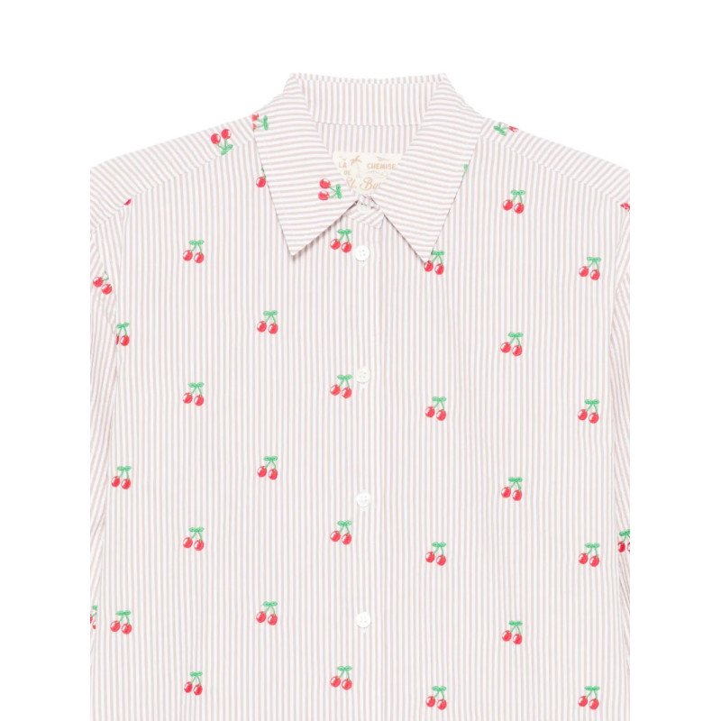 MC2 SAINT BARTH MEREDITH-LONG SLEEVE SHIRT-SEERSUCKER STRIPES V CHERRY 11 EMB