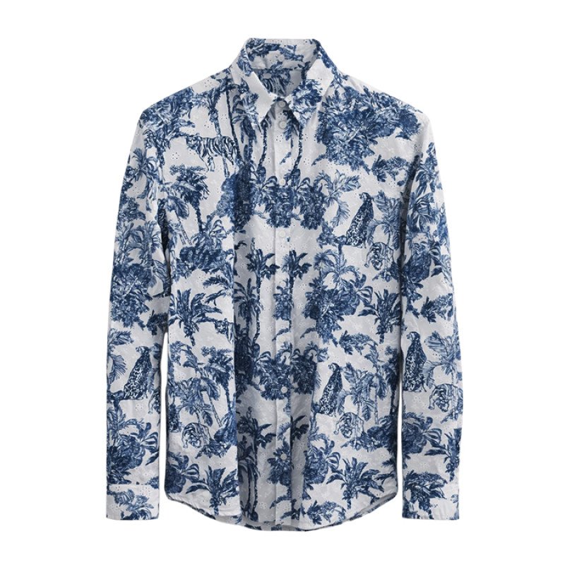 MC2 SAINT BARTH MEREDITH-LONG SLEEVE SHIRT-SANGALLO FLEUR JUNGL
