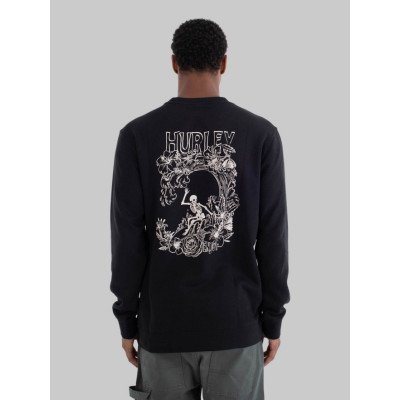 HURLEY FLEECE TOP PRINTING PRESS SPECIES CREW HURLEY FLEECE TOP PRINTING PRESS SPECIES CREW