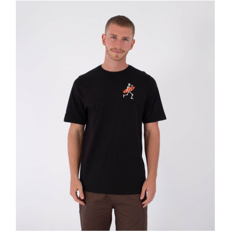 HURLEY TEE SS PRINTING PRESS FLAMINGUE