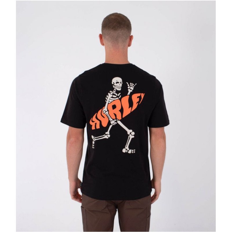 HURLEY TEE SS PRINTING PRESS FLAMINGUE