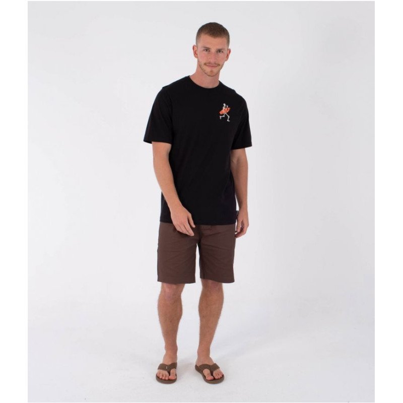 HURLEY TEE SS PRINTING PRESS FLAMINGUE