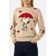 MC2 SAINT BARTH NEW QUEEN P-NEW CREWNECK SWEATER-SNOOPY FALLING