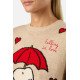 MC2 SAINT BARTH NEW QUEEN P-NEW CREWNECK SWEATER-SNOOPY FALLING