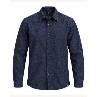 SHAIKKO LAVA COLLAR JEAN SHIRT L/S