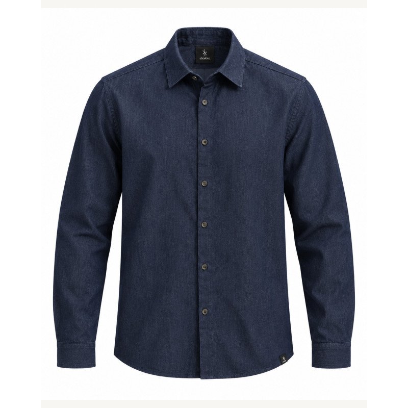 SHAIKKO LAVA COLLAR JEAN SHIRT L/S