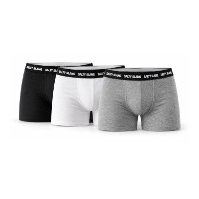 SALTY SLANG 3 PACK BOXERS  1GREY  1 WHT  1 BLK