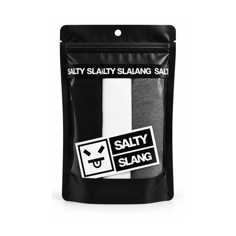 SALTY SLANG 3 PACK BOXERS  1GREY  1 WHT  1 BLK