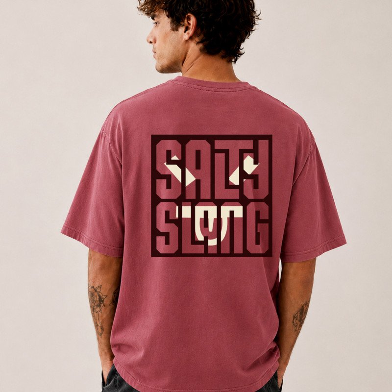 SALTY SLANG LABYRINTH LOGO TEE