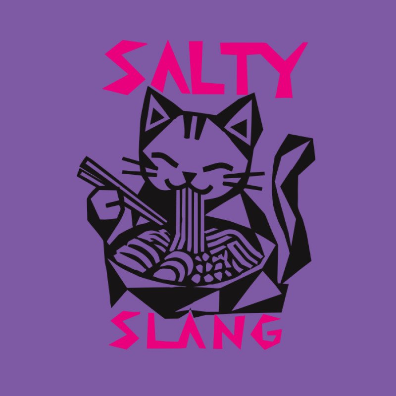 SALTY SLANG NOODLE CAT TEE