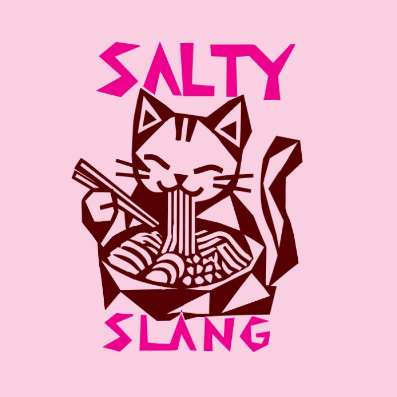 SALTY SLANG NOODLE CAT TEE