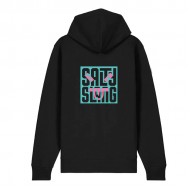 SALTY SLANG FACE LETTER ZIP HOODIE SALTY SLANG FACE LETTER ZIP HOODIE