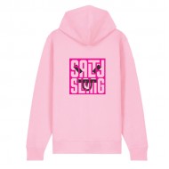SALTY SLANG FACE LETTER ZIP HOODIE SALTY SLANG FACE LETTER ZIP HOODIE
