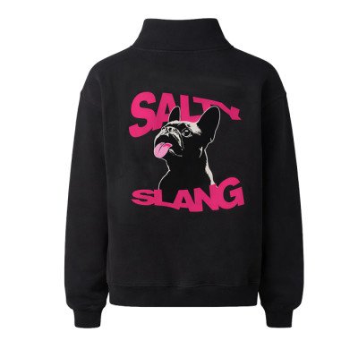 SALTY SLANG LET TONGUE OUT HALF ZIP