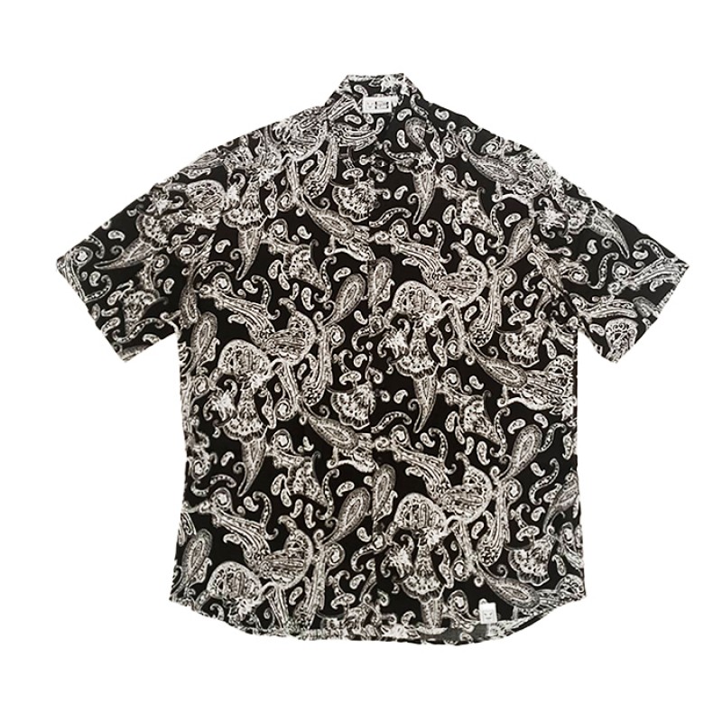SALTY SLANG HAWAI SHIRT  LACHOURI BLACK