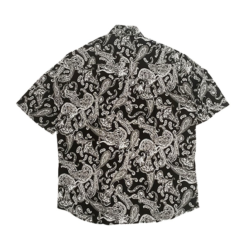 SALTY SLANG HAWAI SHIRT  LACHOURI BLACK