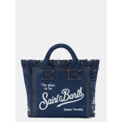 MC2 SAINT BARTH VANITY MINI-SMALL BAG WITH STRAP-DENIM DARK