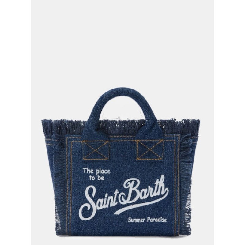 MC2 SAINT BARTH VANITY MINI-SMALL BAG WITH STRAP-DENIM DARK