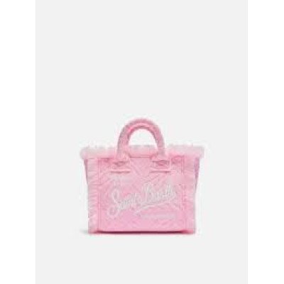 MC2 SAINT BARTH VANITY MINI SPONGE-SMALL BAG WITH STRAP-TERRY EMBOSSED ZEBRA 42 EMB