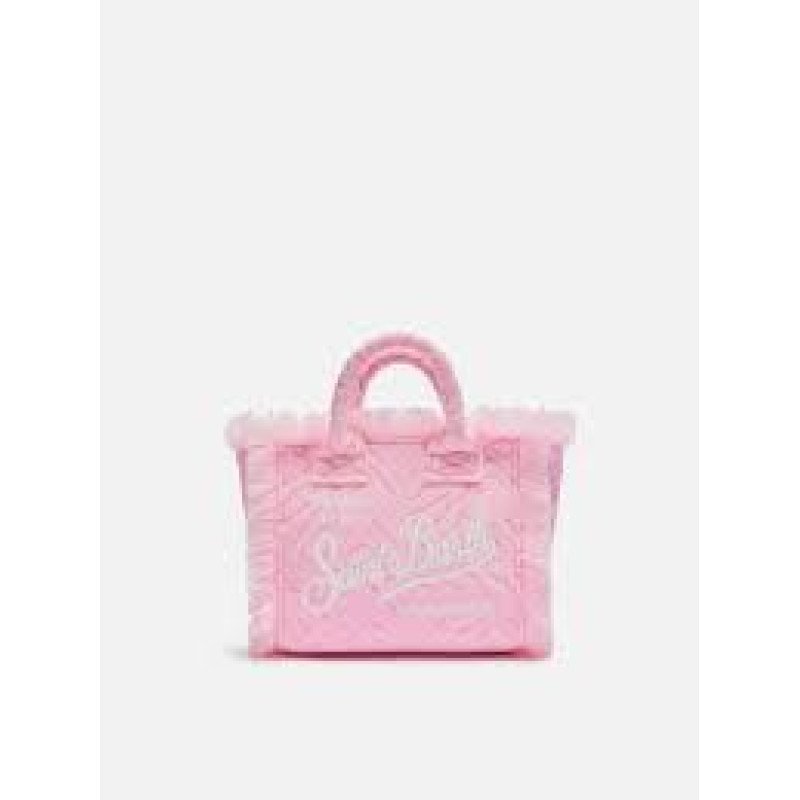 MC2 SAINT BARTH VANITY MINI SPONGE-SMALL BAG WITH STRAP-TERRY EMBOSSED ZEBRA 42 EMB