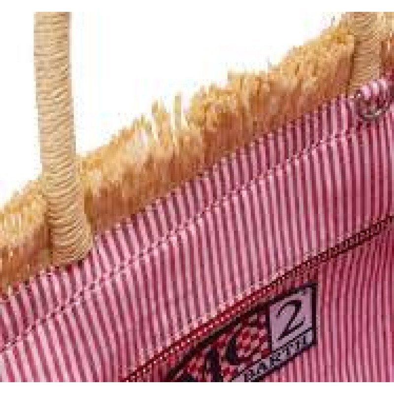 MC2 SAINT BARTH VANITY MINI STRAW N-SMALL BAG WITH STRAP-CHERRY 41 EMB