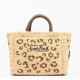 MC2 SAINT BARTH VANITY MINI STRAW N-SMALL BAG WITH STRAP-LEOPAR