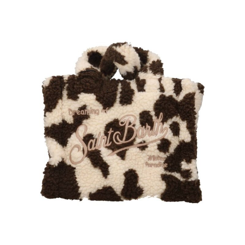 MC2 SAINT BARTH VANITY MINI TEDDY-SMALL BAG WITH STRAP-COW SKIN 1018 EMB